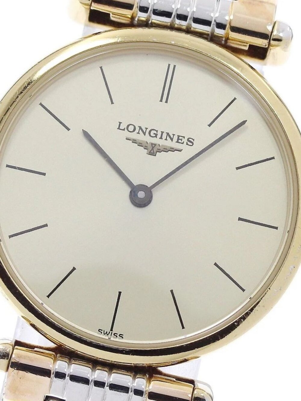 LONGINES Grand classic L4.135.2 gold Dial Quartz Ladies Watch